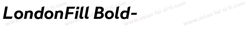 LondonFill Bold字体转换